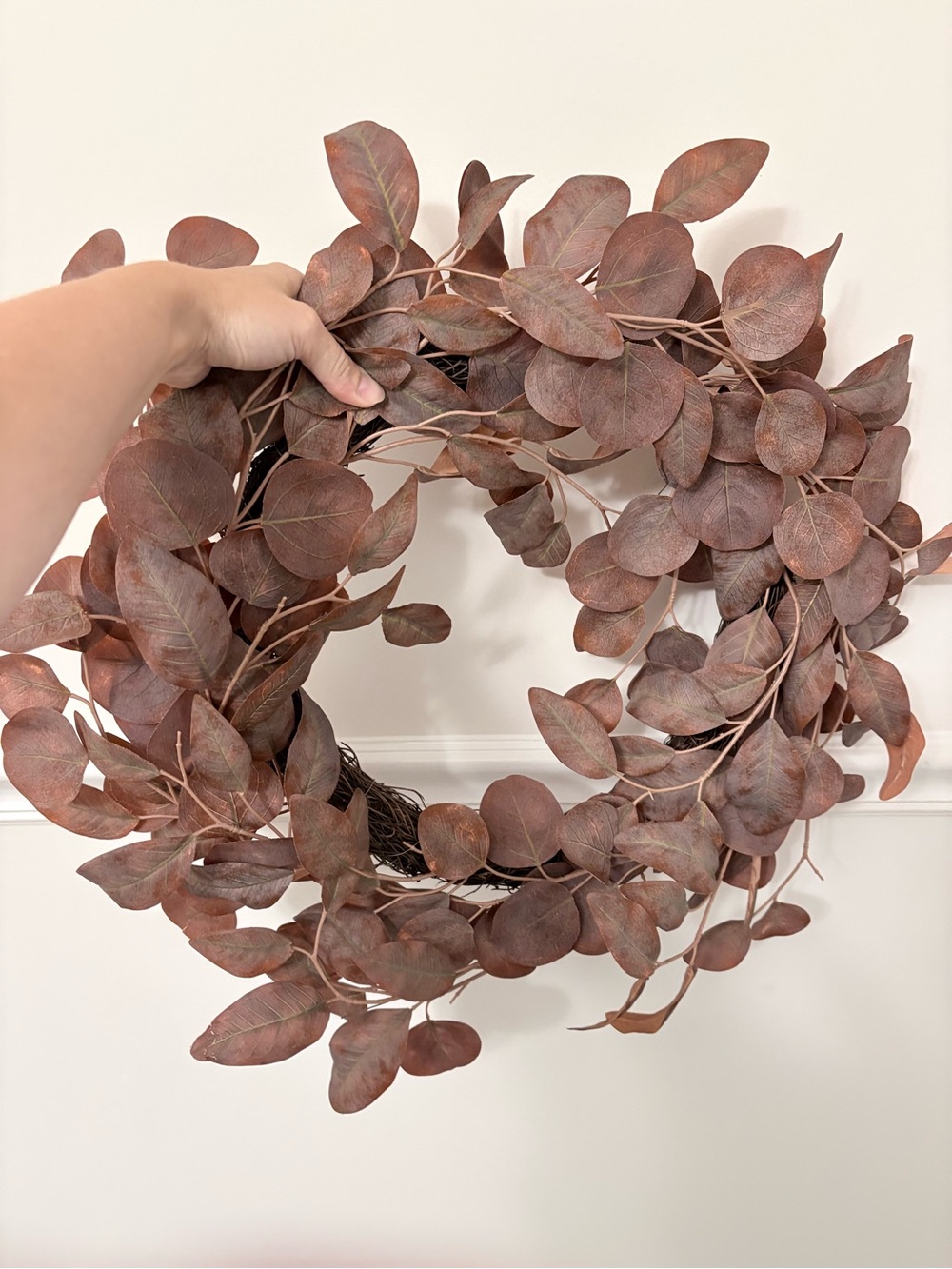 Target Rust Brown Eucalyptus Holiday Wreath